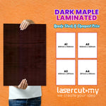 Papan Lapis Berlapis Maple Gelap