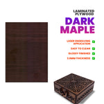 Papan Lapis Berlapis Maple Gelap