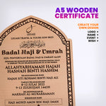 (Harga Borong)π₯π₯π₯ Ukiran Sijil Kayu Untuk Aqiqah / Qurban