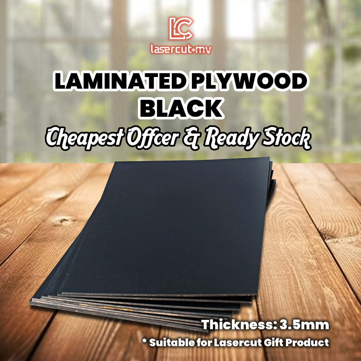 Papan Lapis Berlapis Hitam