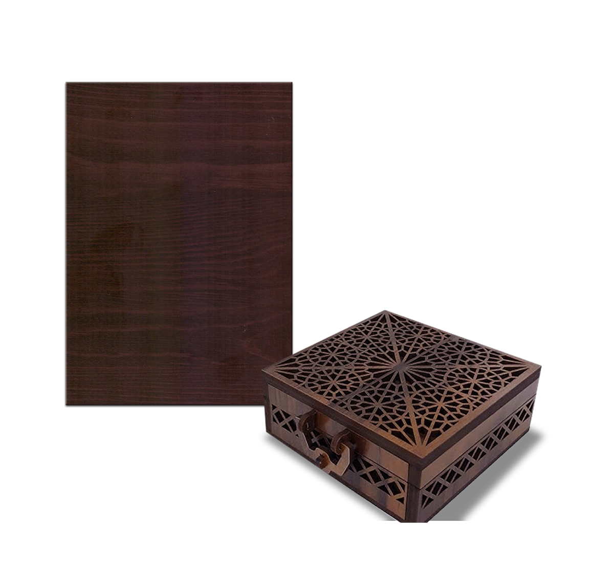 Papan Lapis Berlapis Maple Gelap