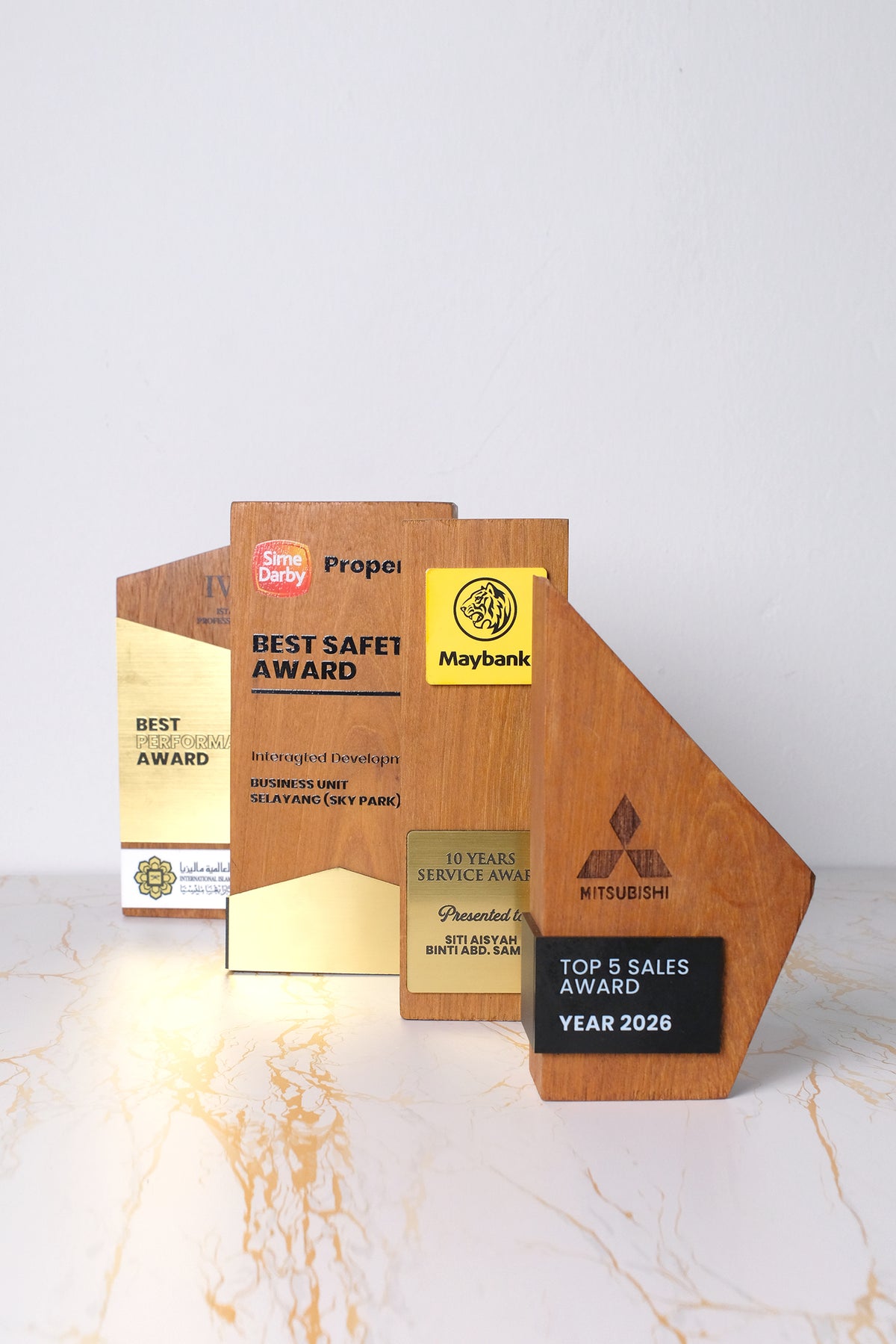 Modern Wooden Trophy