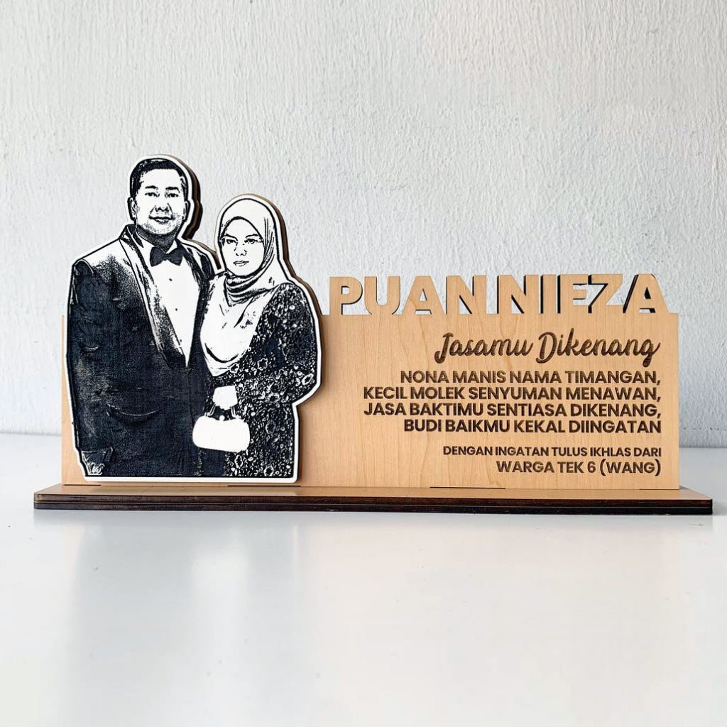 Desk Signgboard Potrait Exclusive