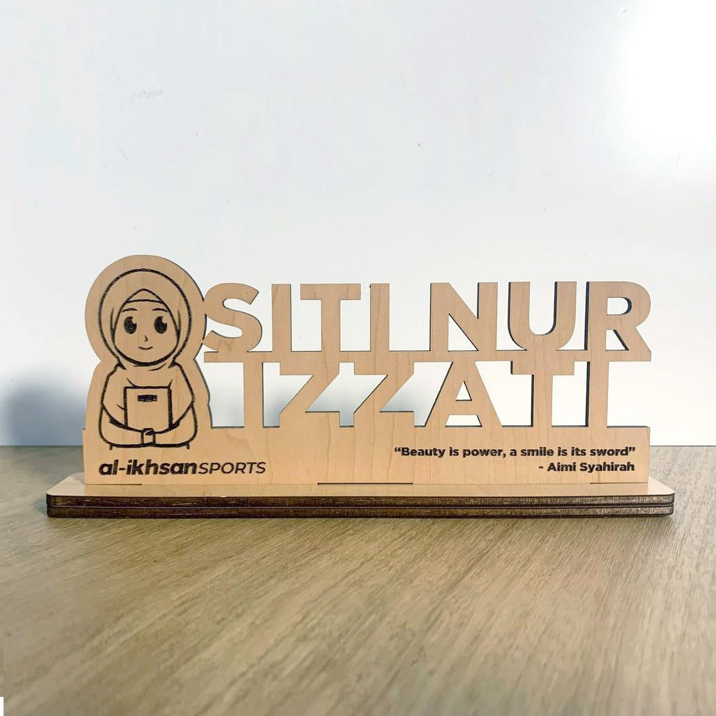 Desk Signgboard Potrait Exclusive