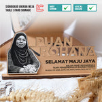 Desk Signgboard Potrait Exclusive