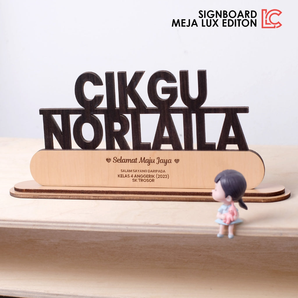 LUX EDITION Desk Signboard