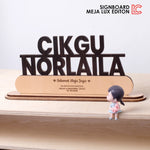 LUX EDITION Desk Signboard