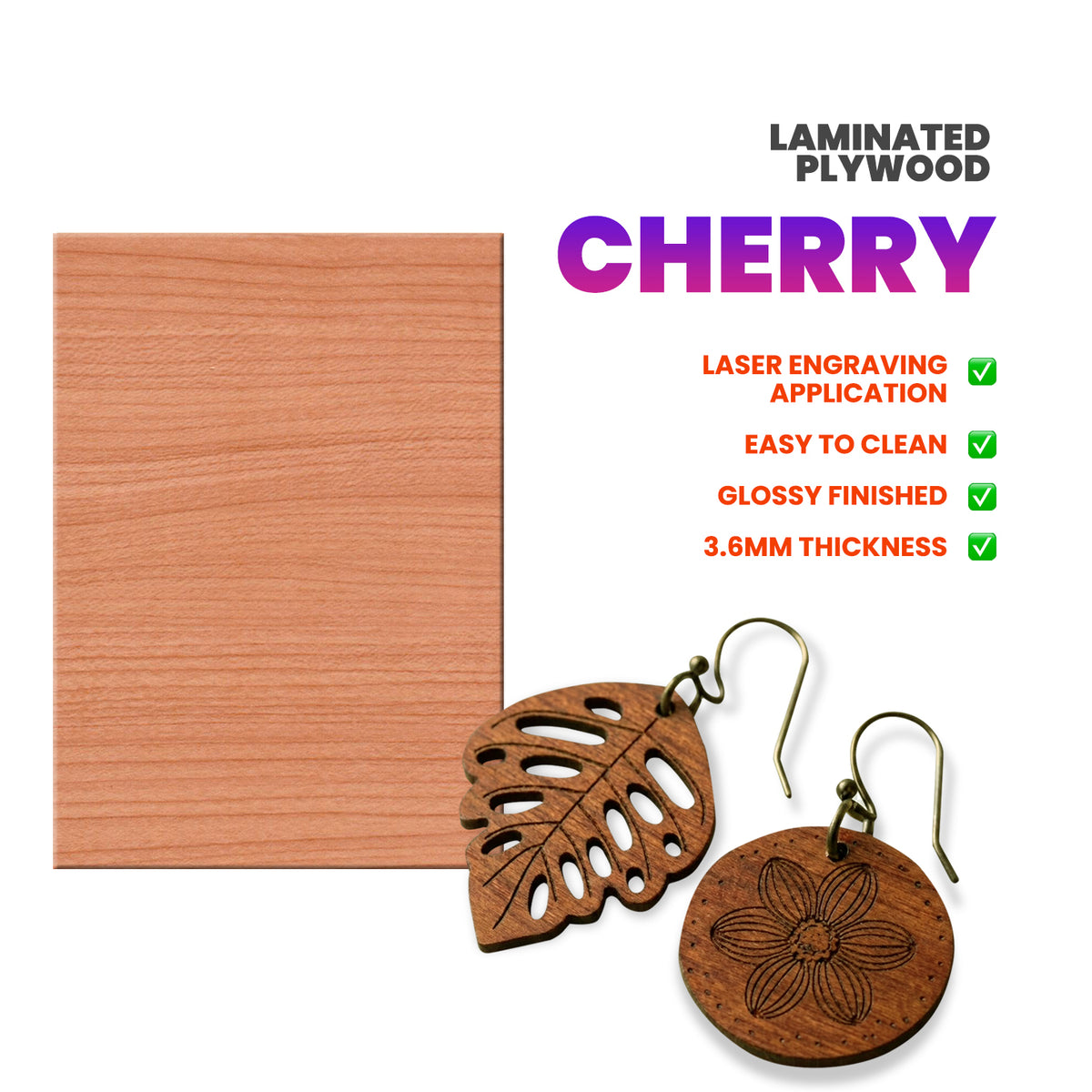 Cherry Laminated Plywood