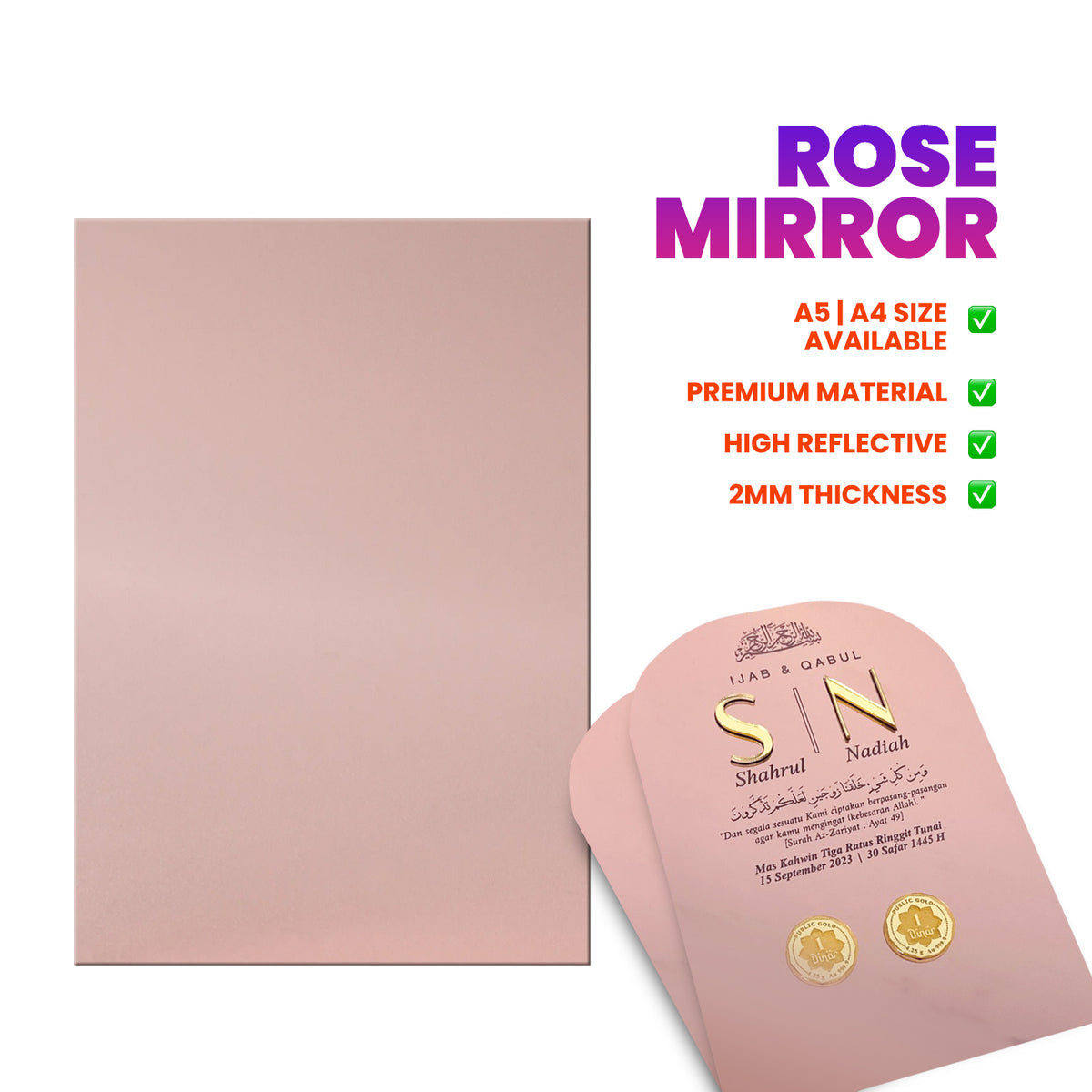 Premium Acrylic Mirror