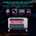 60W 640 CO2 Laser Engraver Machine (PRO)