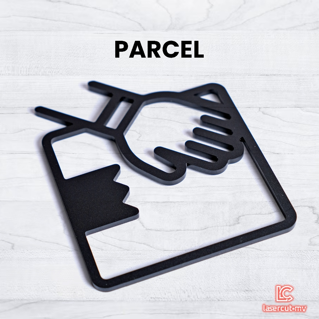 3D Sign Toilet WC Washroom Tandas Wall Decoration Signage Papan Tandas