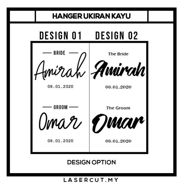 (BEST DEAL)🔥🔥🔥 Custom Ukir Hanger Kayu