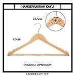 (BEST DEAL)🔥🔥🔥 Custom Ukir Hanger Kayu