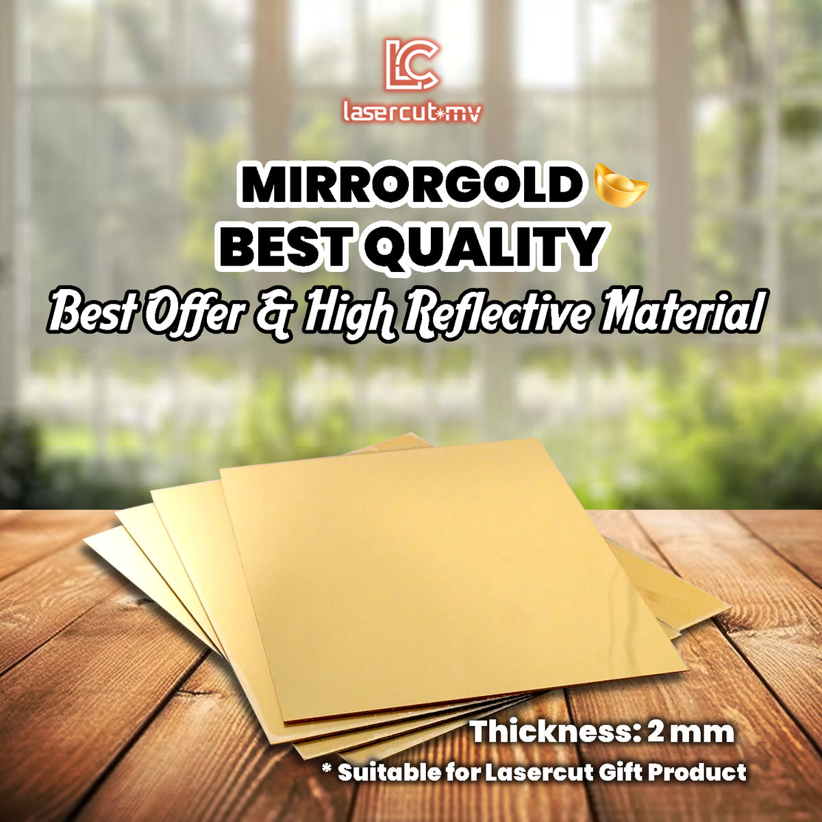 Mirror Gold Acyrlic