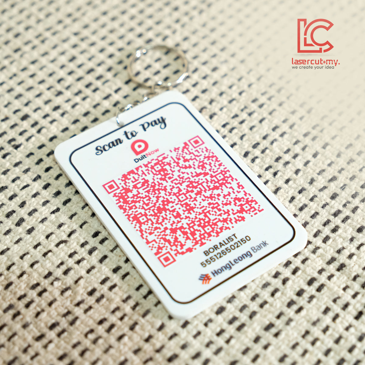 Keychain QR UV PRINT