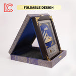 7"x9" Gold Plated PEWTER with Wooden Songket Gift Box