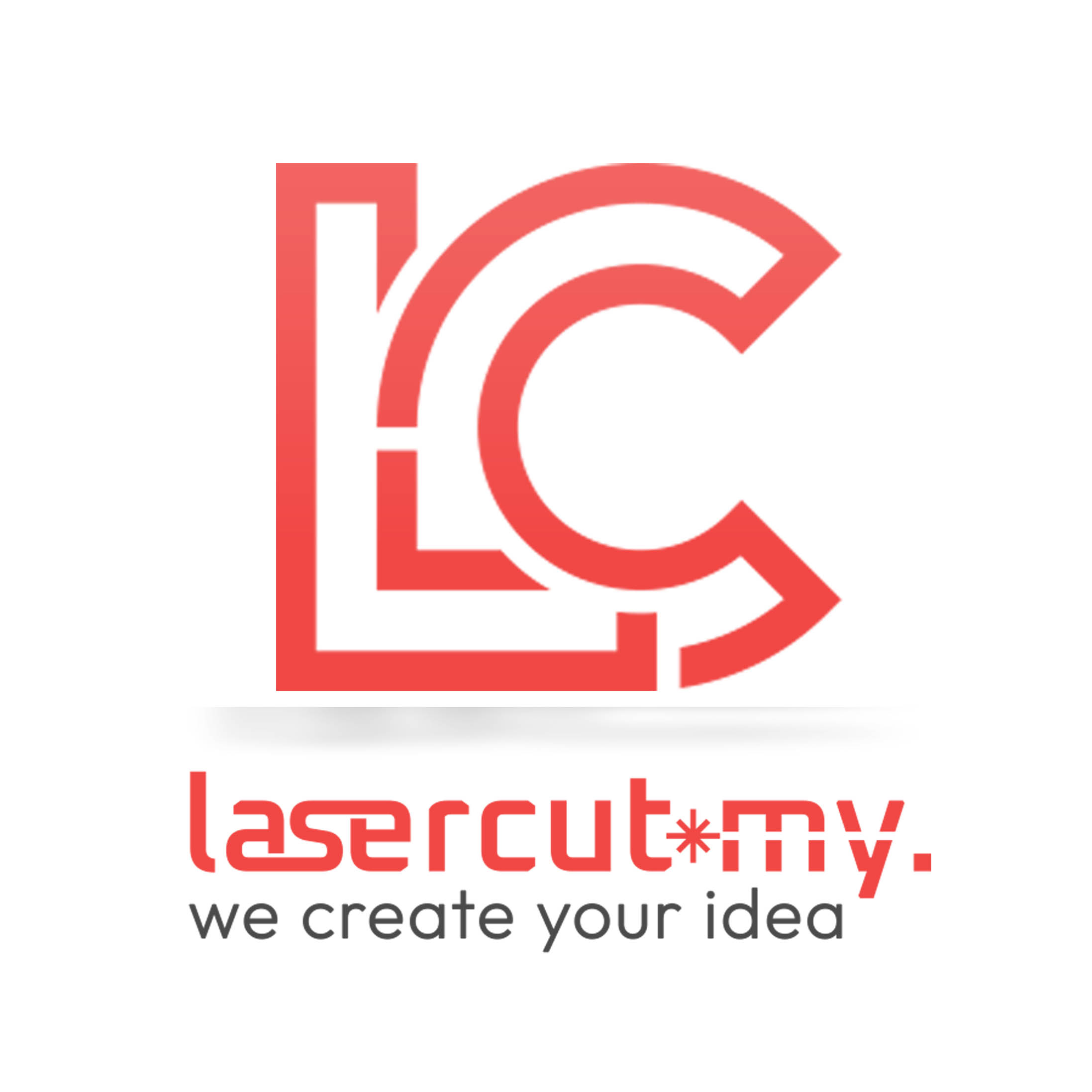 logo laser cut white background